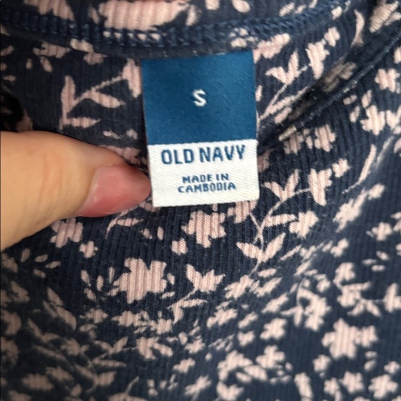 Old Navy Blue and Pink Floral Dress - Picture 2 of 7